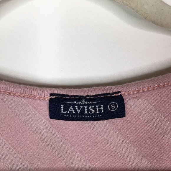 Lavish | Pink Ruffled Top Small - Picture 2 of 4